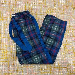 Abercrombie & Fitch Blue Plaid Pajama Pants